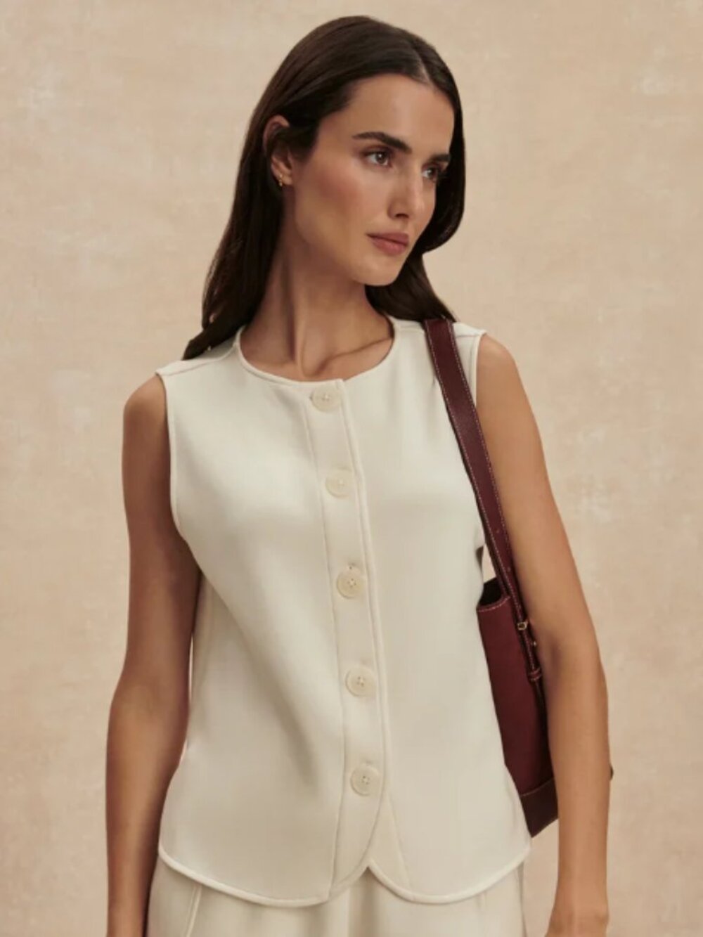 Varley NWT DoubleSoft Josie Button-Through Tank